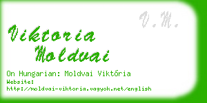 viktoria moldvai business card